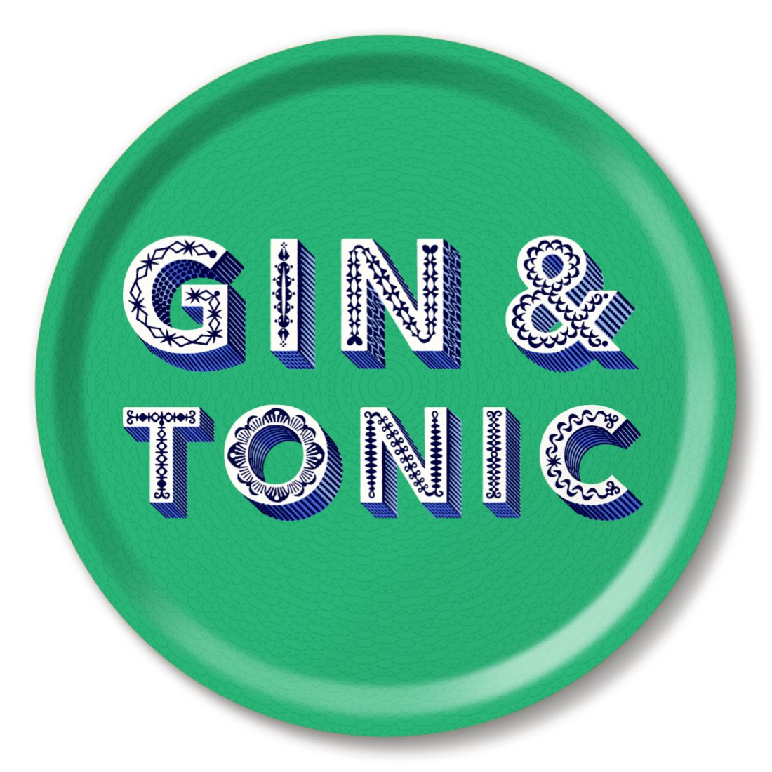 Green Round Asta Barrington Gin Tonic Tray