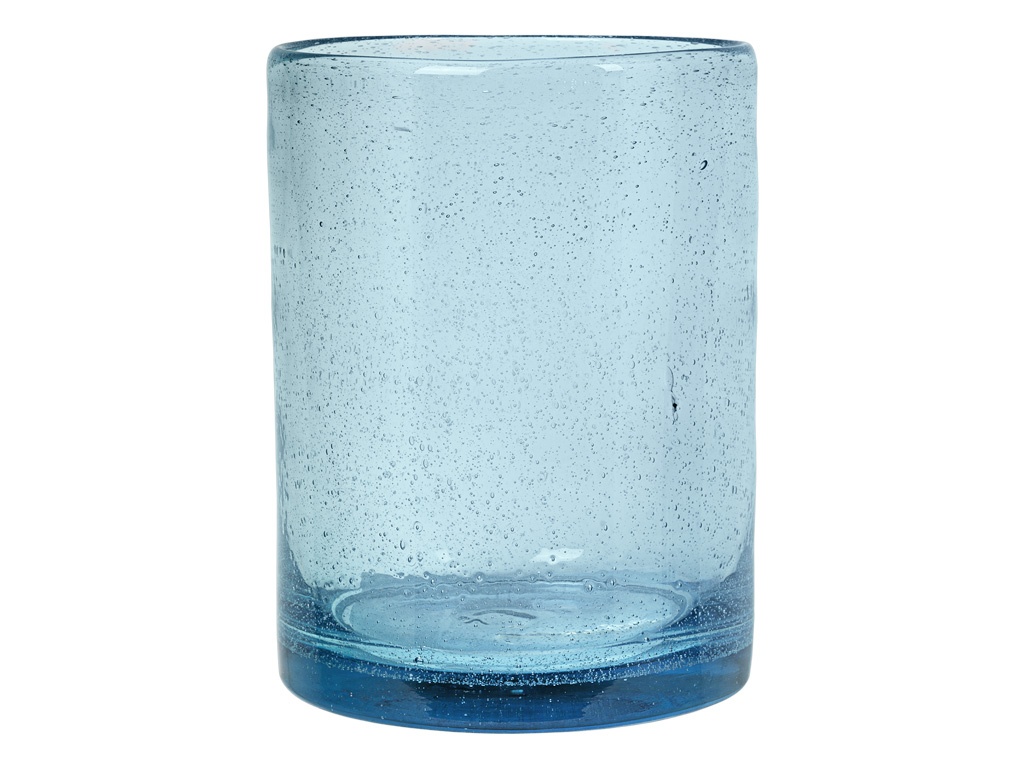 Cozy Living Large Blue Glass Cozy Cora Vase