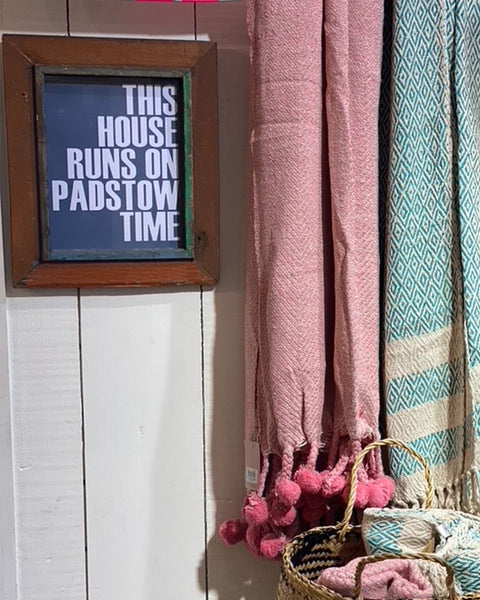 SeaKisses 'this House Runs On Padstow Time' Poster