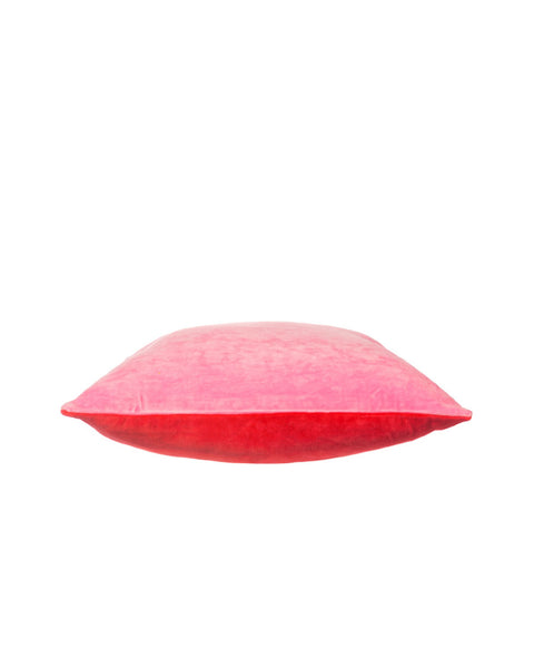 Sass & Belle  Pink And Red Velvet Cushion