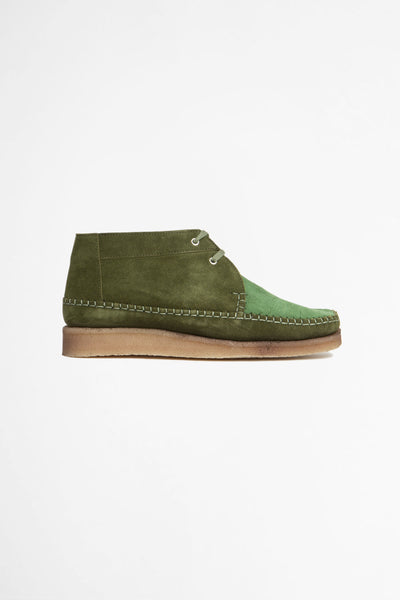Padmore & Barnes Willow Boot Suede Green