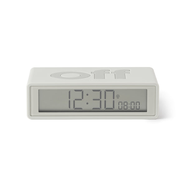 Lexon Flip+ White Alarm Clock