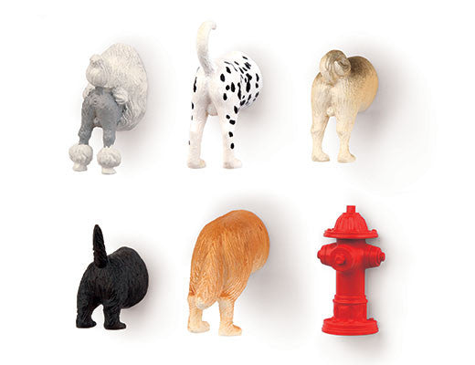 Kikkerland Design Dog Butt Magnets Set Of 6