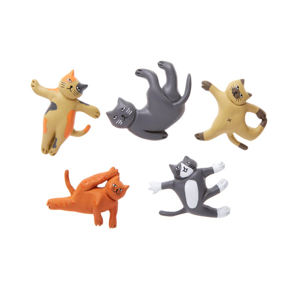 Kikkerland Design Cat Yoga Magnets