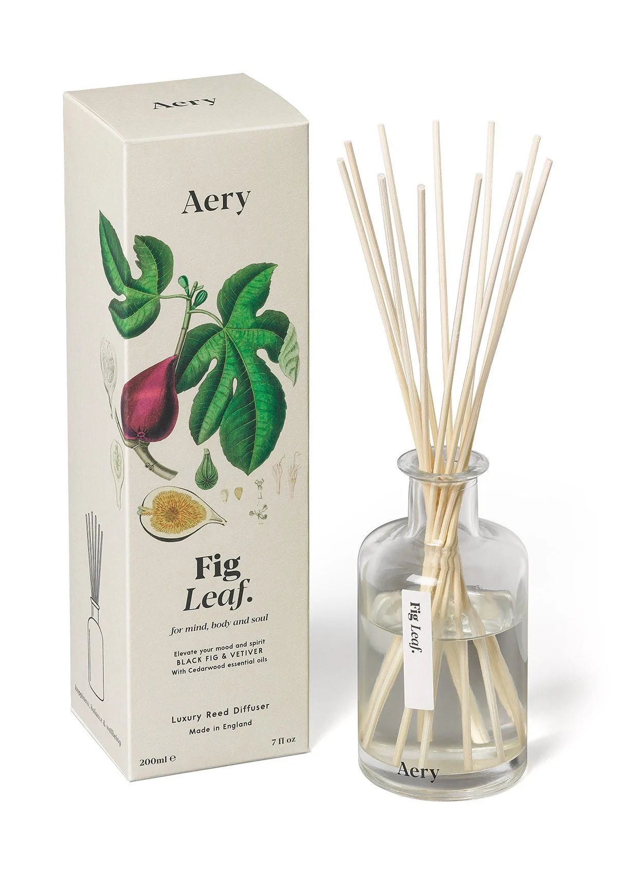 Fig Leaf Reed Diffuser - Black Fig Vetiver And Cedarwood