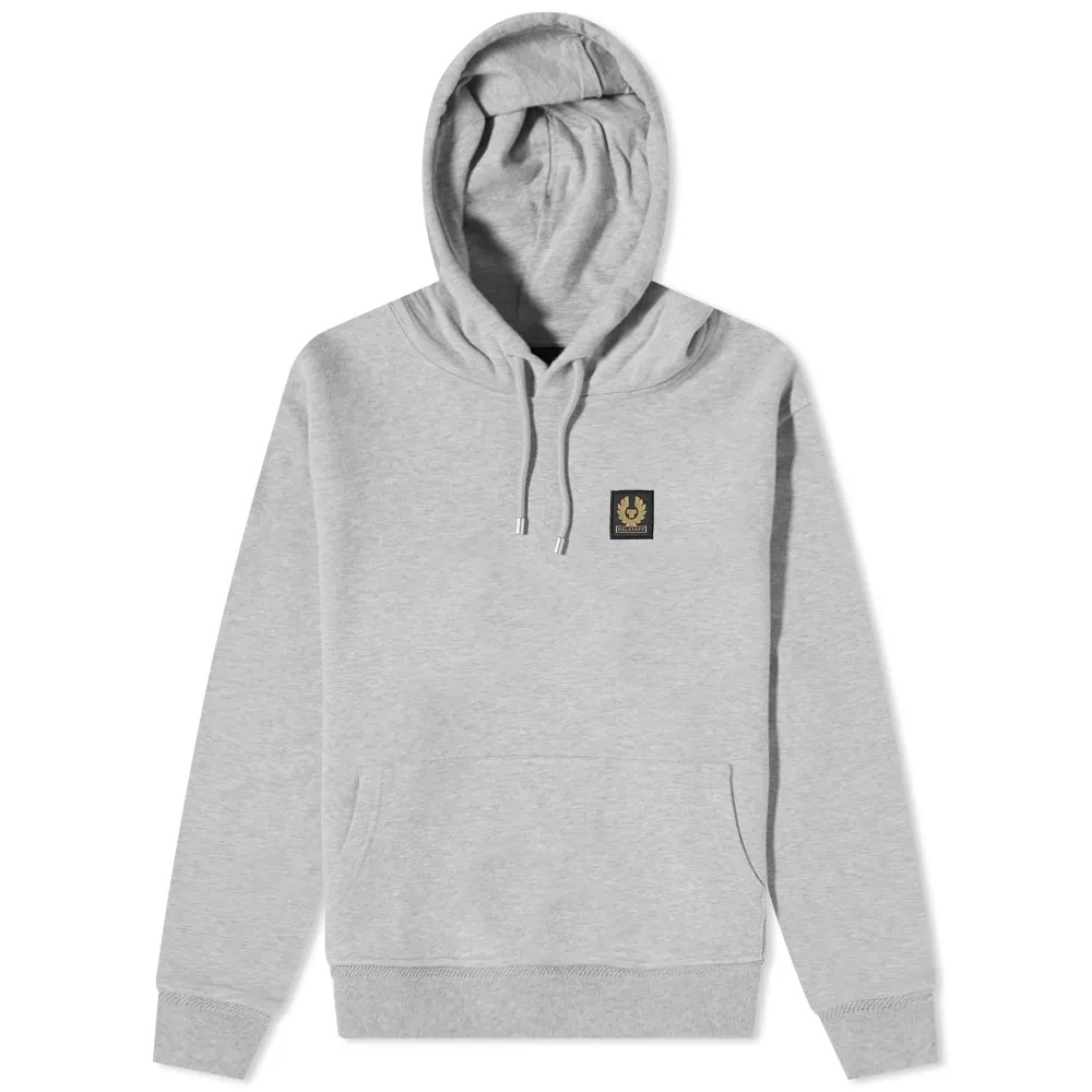 Patch Popover Hoody Grey Melange