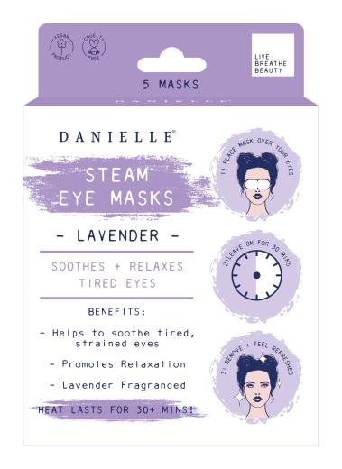 Lark London Steam Eye Mask - Lavender 5 Piece