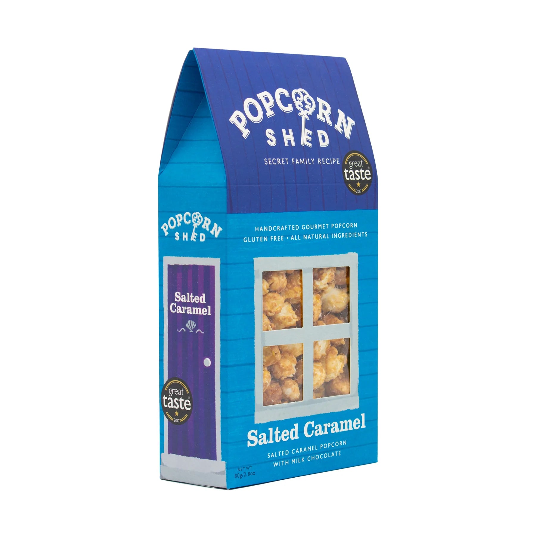 Salted Caramel Gourmet Popcorn with Belgian Milk Chocolate