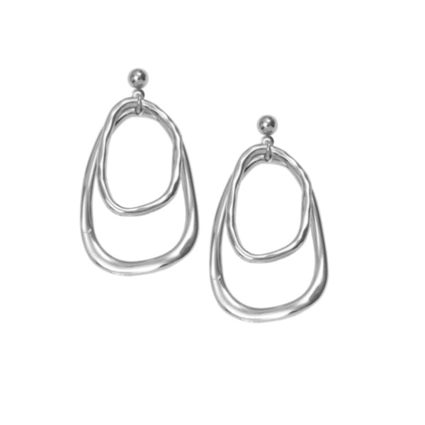 Julia Davey Willa Silver Earrings By Weathered Penny