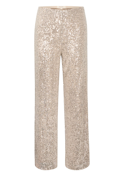 Part Two Tatiana Silver Sequin Trousers