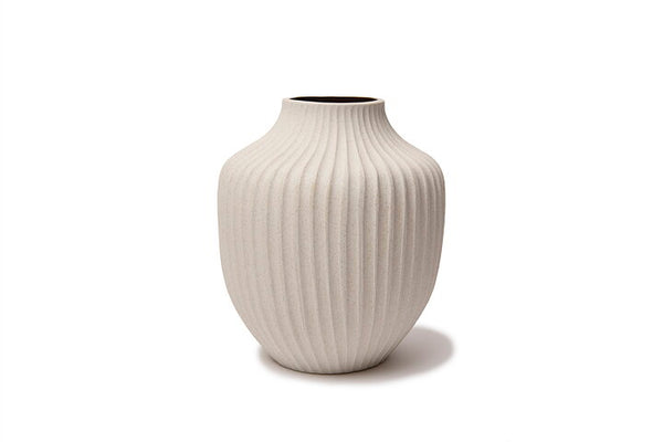 Kyoto Sand Grey Deep Line Vase