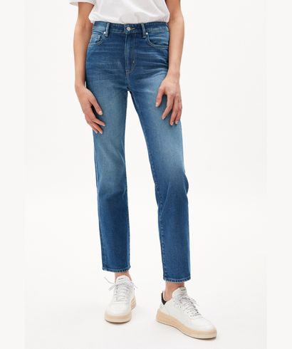 Armedangels Carenaa Straight Fit Mid Waist Jeans Cenote