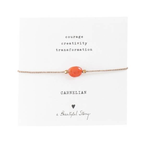 A Beautiful Story Carnelian Gemstone Bracelet