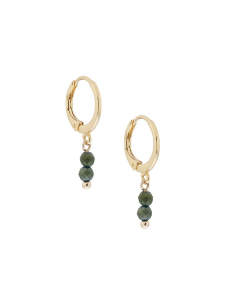 Ellen Beekmans Green Twi Gemstones Earrings