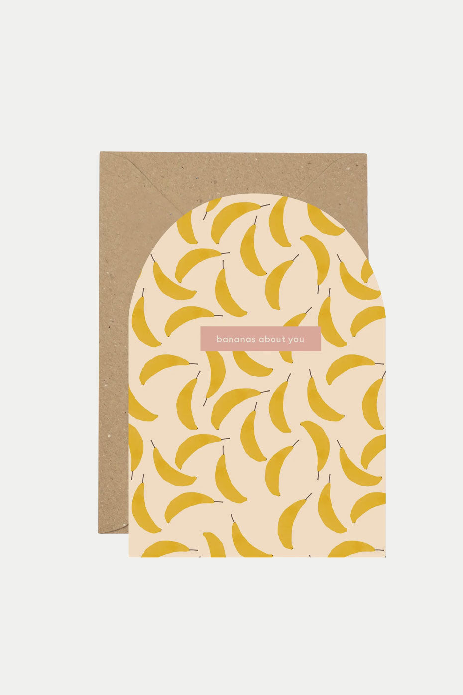 Plewsy 'bananas About You' Curved Card