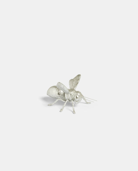 Mini Decorative Bumblebee - Silver