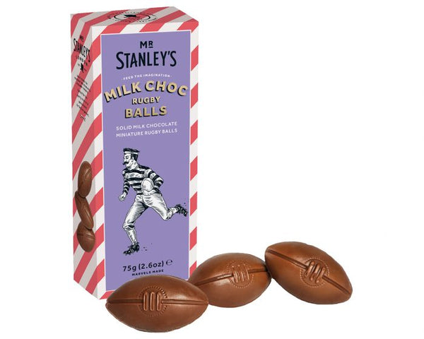 Mr Stanley Milk Chocolate Rugby Balls