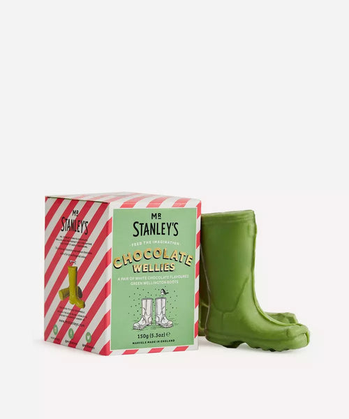 White Chocolate Flavoured Green Wellington Boots