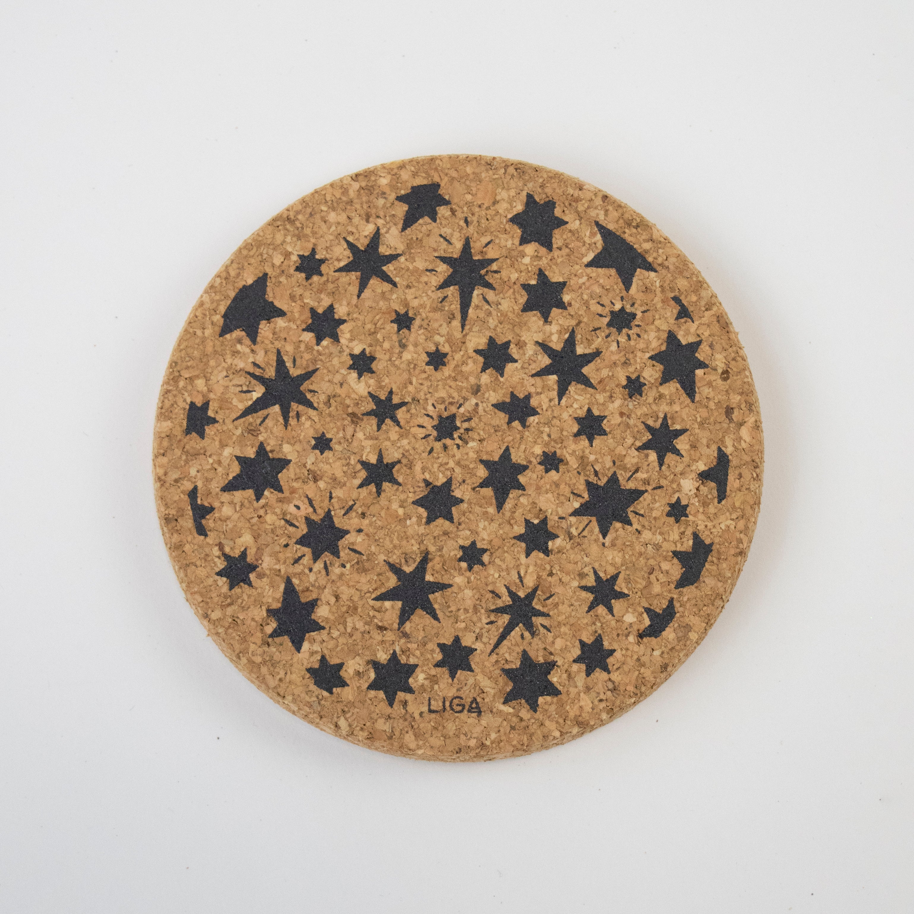 Cork Placemat | Grey Stars