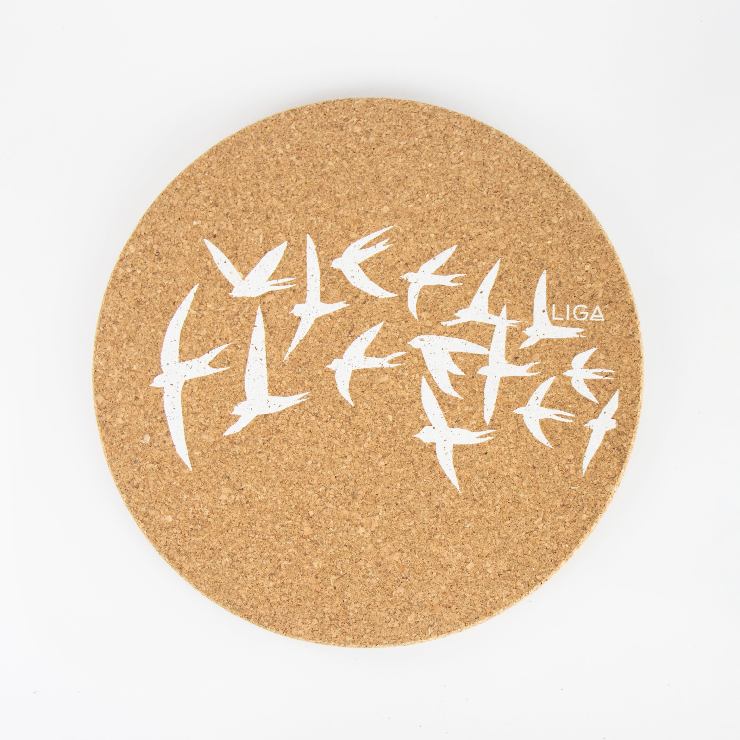 Cork Placemat | Swallows White