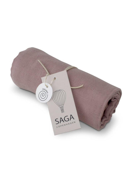 Vidar Organic Cotton Muslin Cloth In Mauve