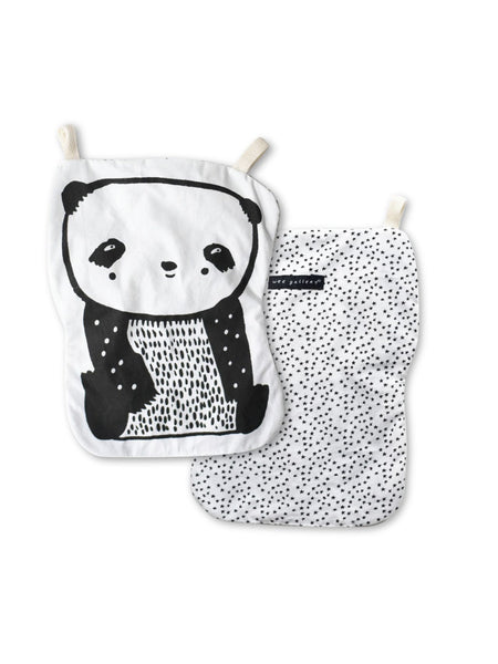 Wee Gallery Organic Cotton Panda Crinkle Baby Toy