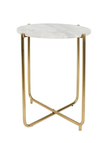 Zuiver Timpa White Marble Table