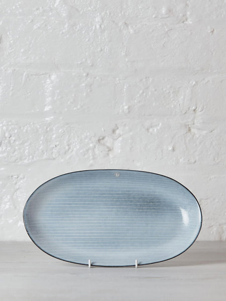 Broste Copenhagen Nordic Sea Medium Stoneware Oval Platter