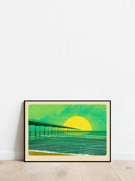 Mr Watson Saltburn Summer Graphic Print A3 Print