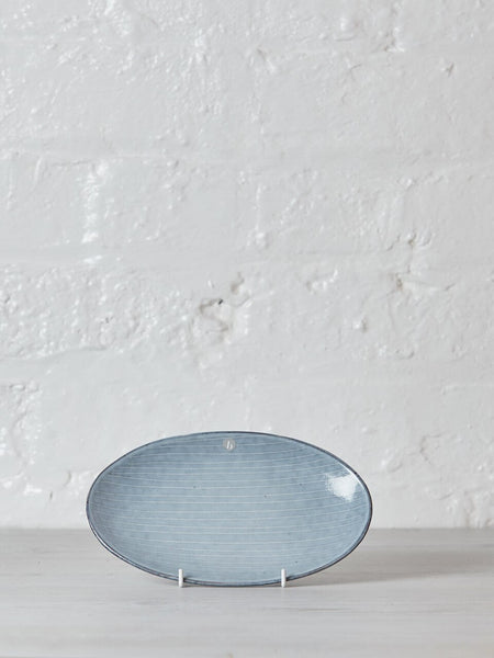 Broste Copenhagen Nordic Sea Small Stoneware Oval Platter