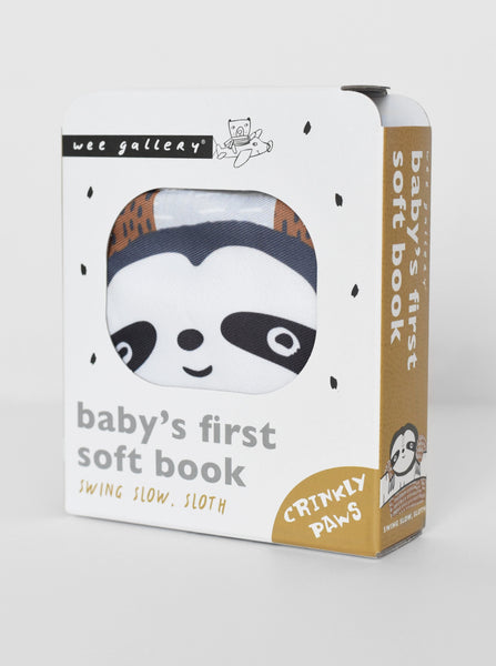 Wee Gallery Baby's First Soft Book Sloth