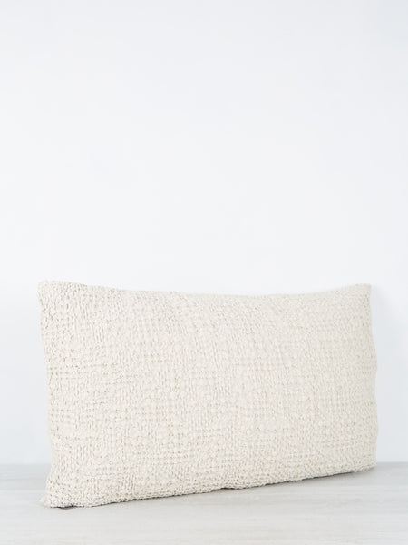 Tana Stonewashed Bed Cushion Natural Linen