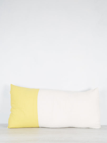Linen Pillow Sand And Lemon