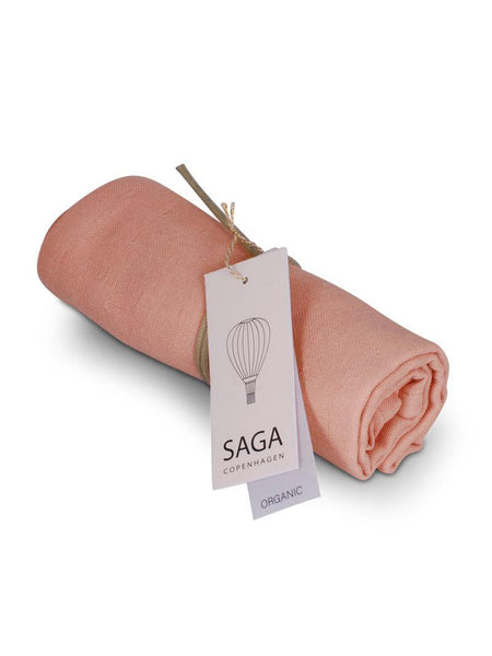 Saga Copenhagen Blush Organic Cotton Vidar Muslin Cloth 
