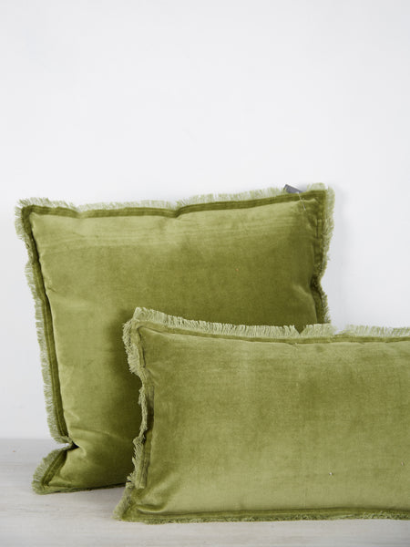 Viva Raise Fara Cushion In Eucalyptus Green 45x45cm