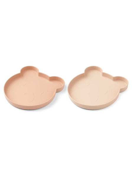 Marty Plate 2 Pack - Mr Bear Rose Mix