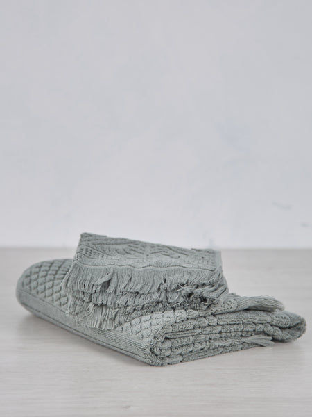 Hand Towel In Thyme Green