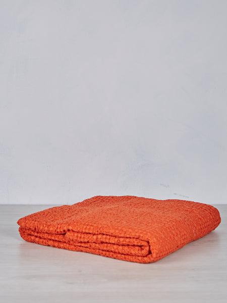 Stonewashed Cotton Tana Throw Rooibos