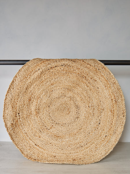 Natural Round Jute Rug - 90cm