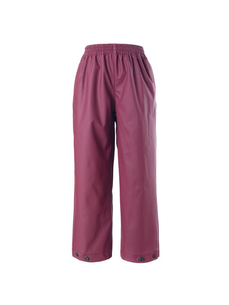 Hidden Dragon Unisex Rain Pants Tawny Port Red