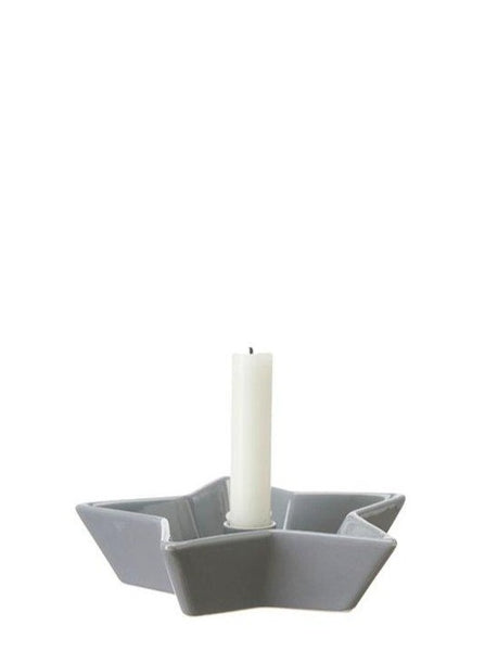 Wikholm Form Nellie Star Candleholder In Grey