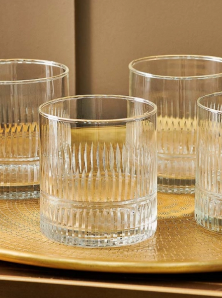 Mila Tumbler Glasses In Clear