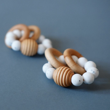 Blossom+Bear Beehive Silicone & Wooden Teething Toy
