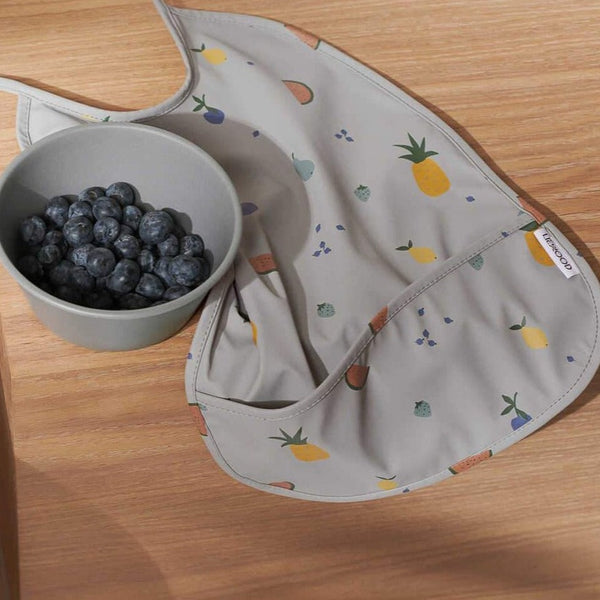 Lai Recycled Bib Dove Blue Fruit