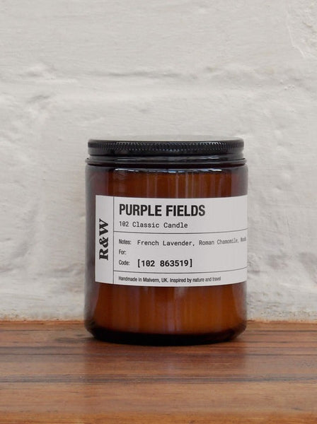 Russell & White Classic Purple Field Soy Candle 7.6oz