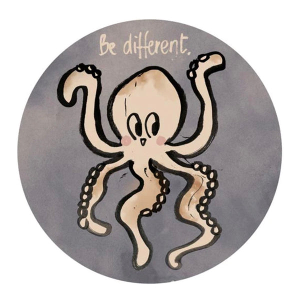 Octo 'be Different' Circular Wallsticker