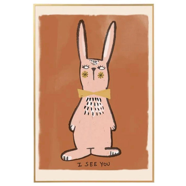 I See You Rabbit Poster