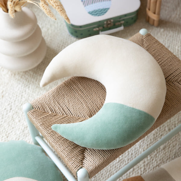 Jade Moon Velvet Cushion