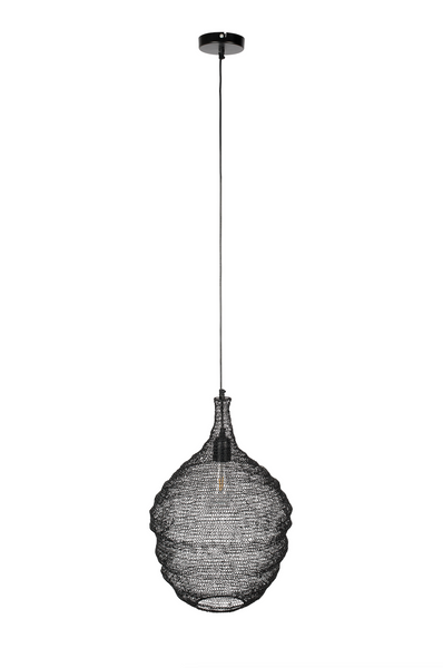 Medium Lena Pendant Lamp In Black