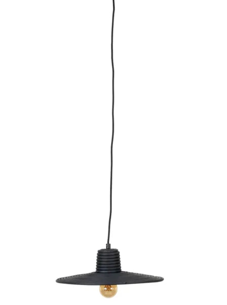 Zuiver Balance Black Rattan Pendant Lamp - Small